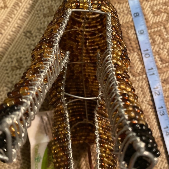 BeadWorx by Grass Roots Handcrafted Beaded Giraffe Sculpture - Picture 9 of 9
